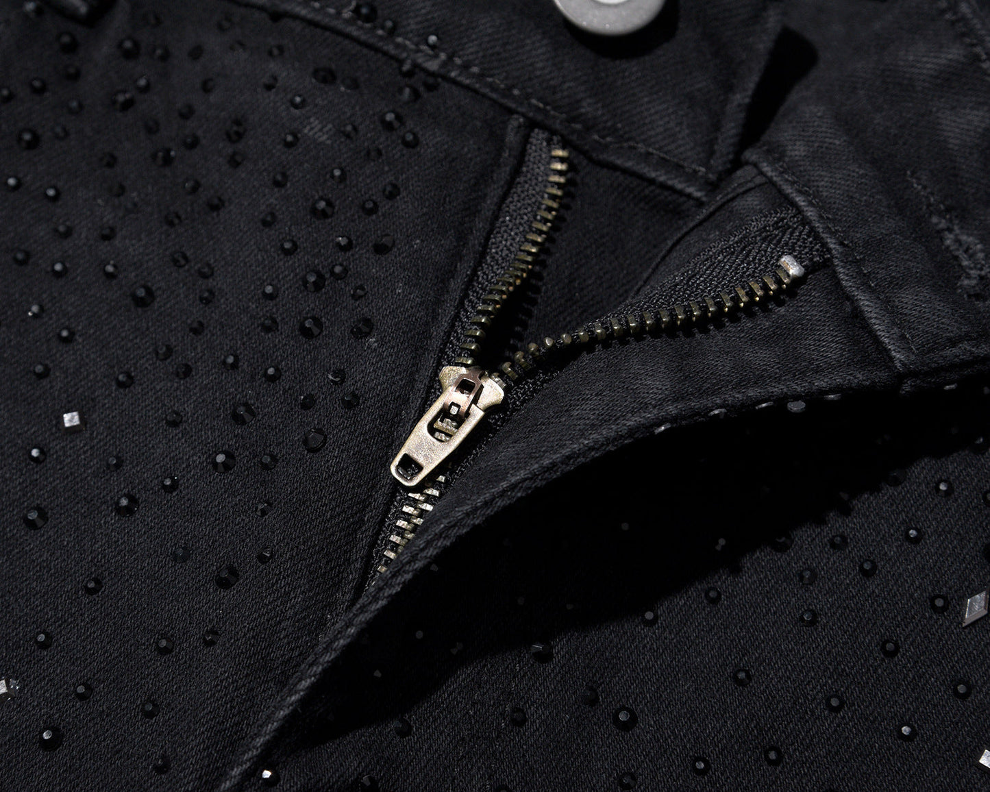 Jake - Dżinsy Slim fit z Wysokim Stanem i Kryształkami