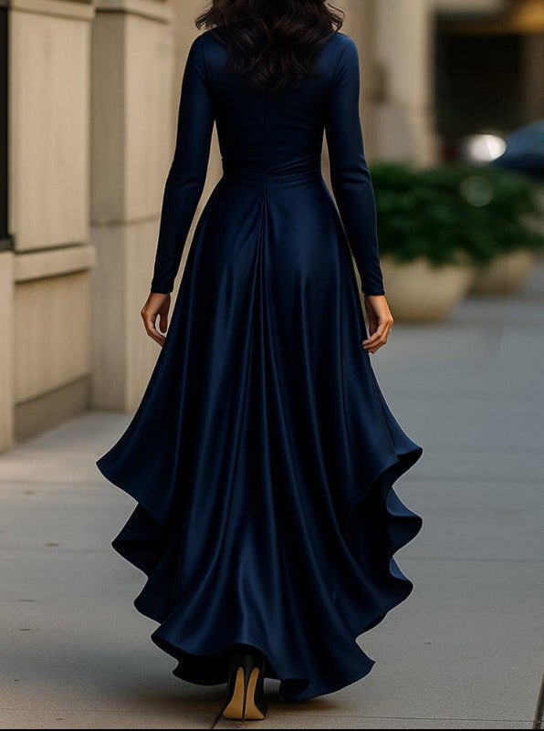 Arina – Elegancka Sukienka Maxi z Falbanami