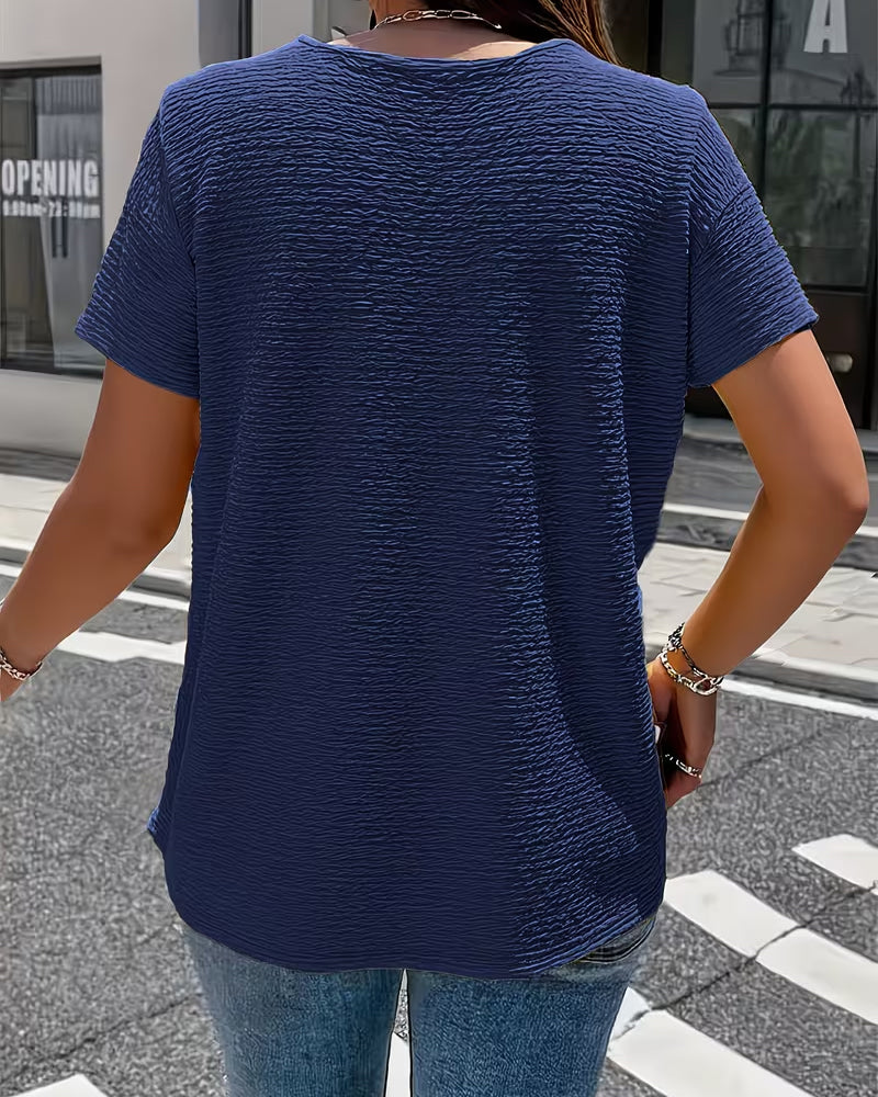 Gergina – Koszulka z Kołnierzykiem Typu Peter Pan