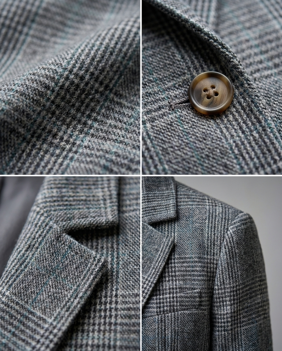 Basia - Marynarka Elegant De Iarnă în Carouri