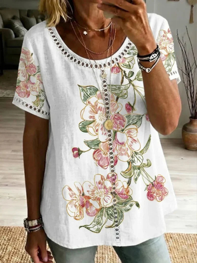 Brendie – Bluzka w Kwiatowy Wzór