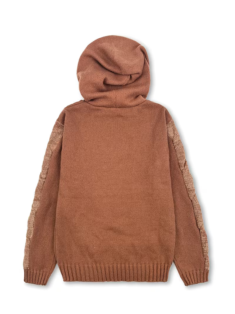 Cypriana – Elegancki Sweter z Kapturem