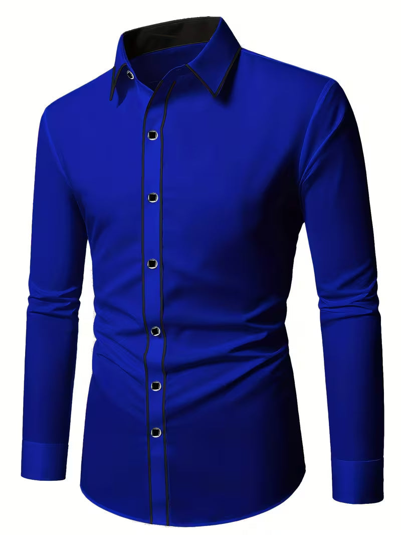 Daven – Swobodna Koszula Biznesowa o Dopasowanym Kroju