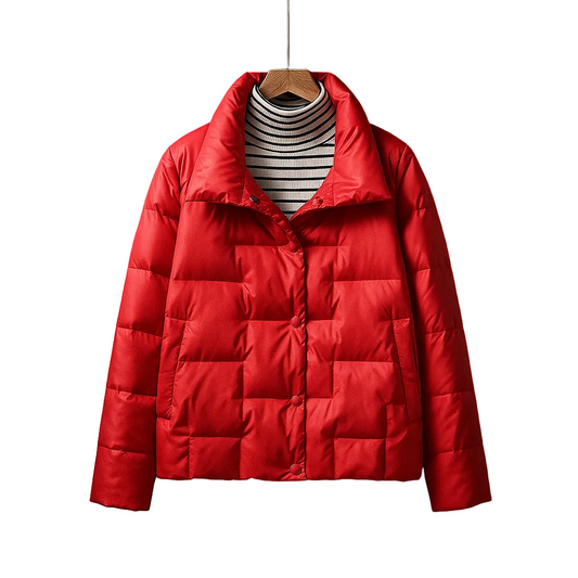 Hannelise – Kurtka Puchowa z Długimi Rękawami