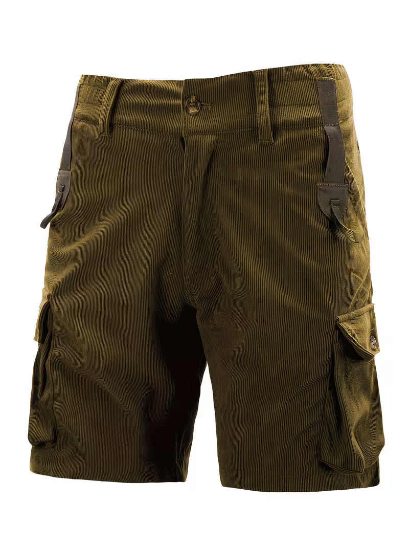 Jorit - Pantaloni Scurți ładunek Din Velur Cu Tesătură 3D