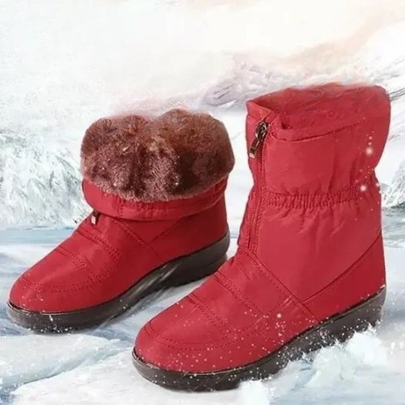 Afonia – Wodoodporne Buty śnieżne z Zamkiem Błyskawicznym