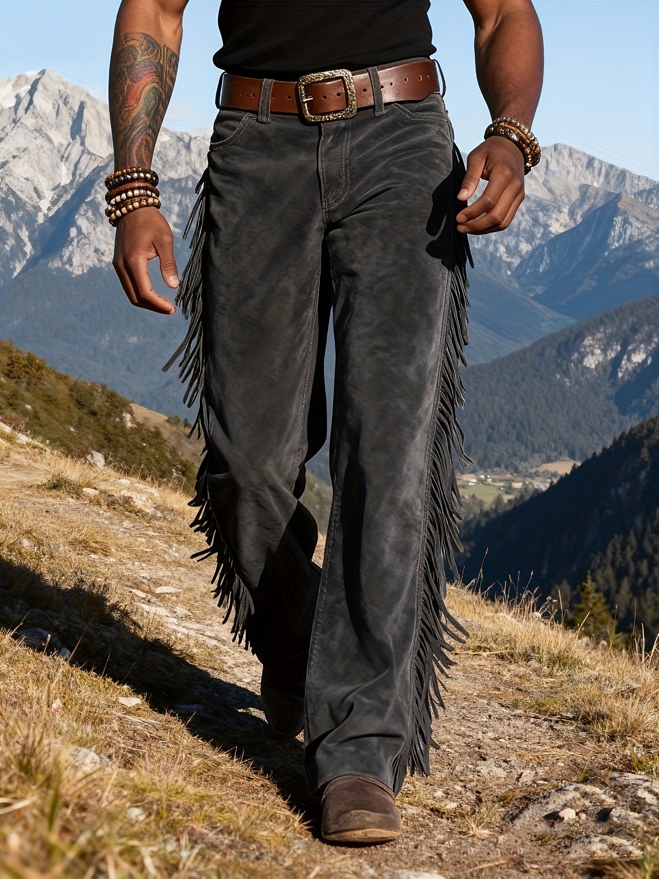 Altan – Swobodne Spodnie W Stylu Retro Z Frędzlami