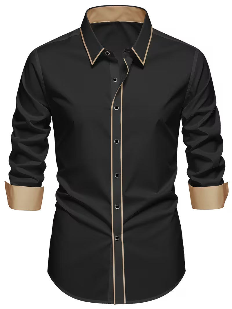 Daven – Swobodna Koszula Biznesowa o Dopasowanym Kroju