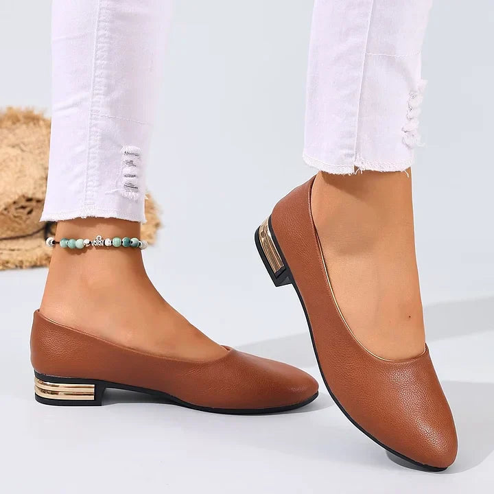 Kenzie - Leather Comfy Flat Loafers