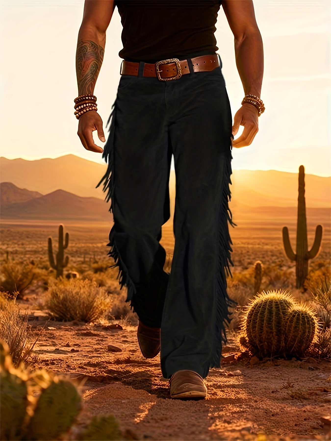 Altan – Swobodne Spodnie W Stylu Retro Z Frędzlami