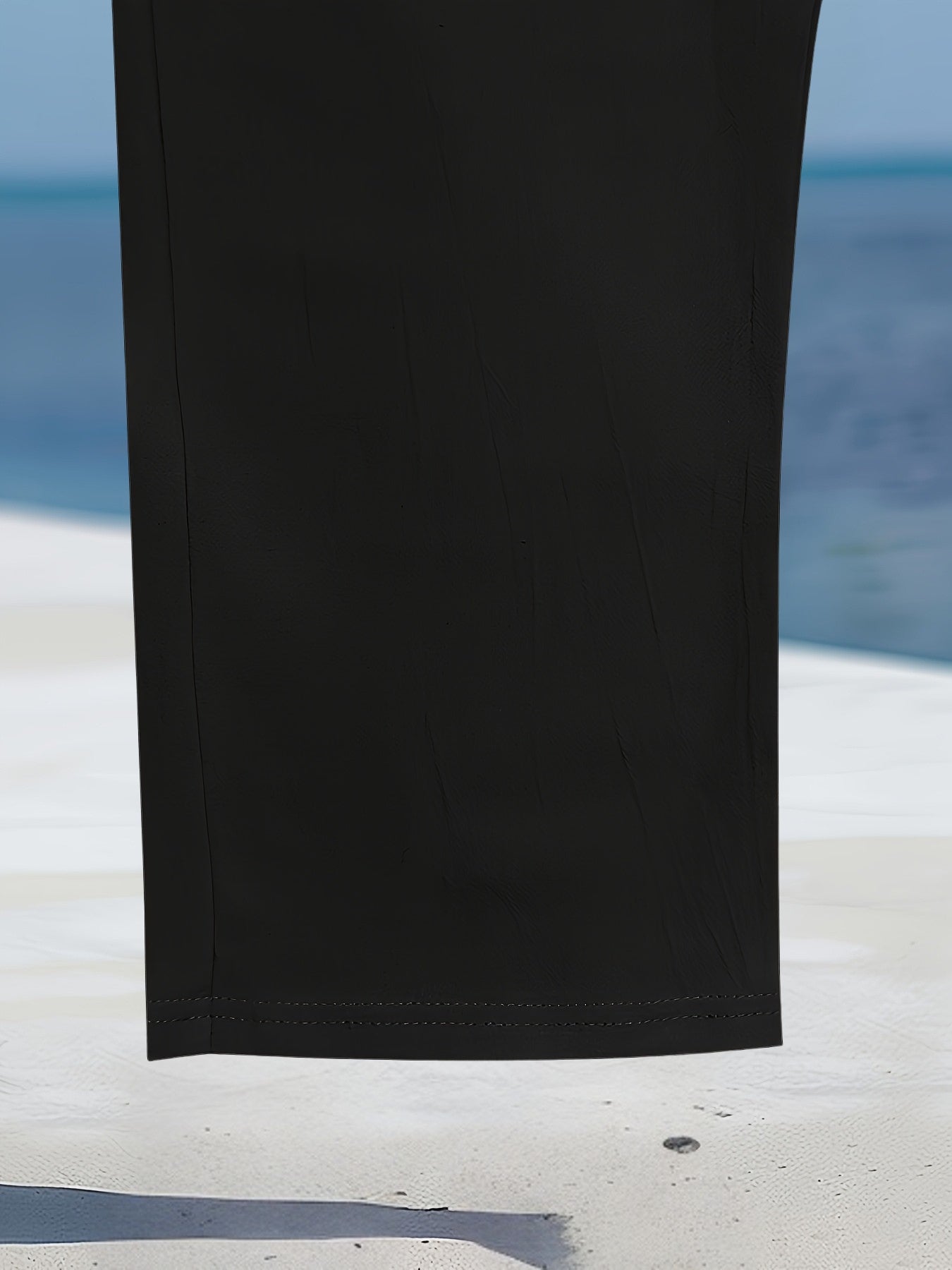 Aznar – lniane Spodnie z Elastycznym Paskiem