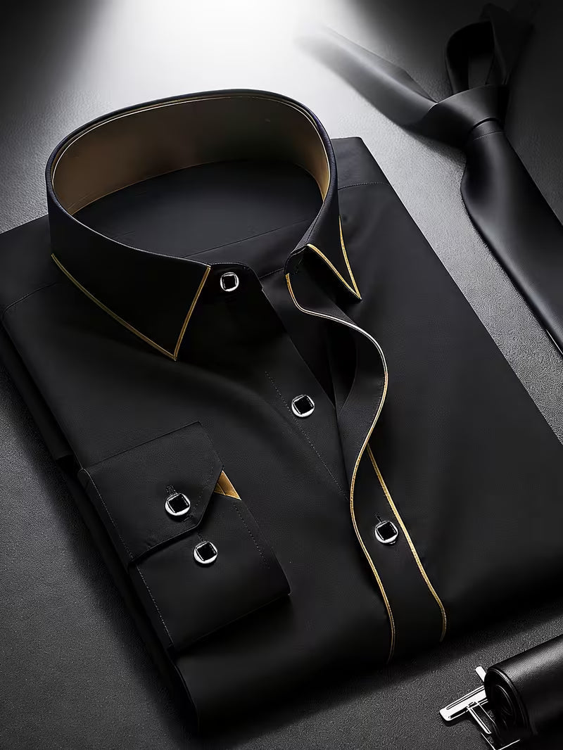 Daven – Swobodna Koszula Biznesowa o Dopasowanym Kroju