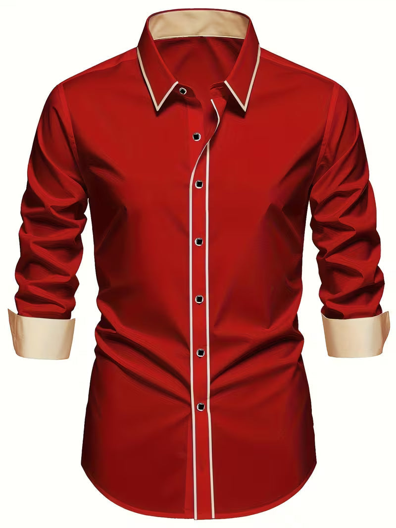 Daven – Swobodna Koszula Biznesowa o Dopasowanym Kroju