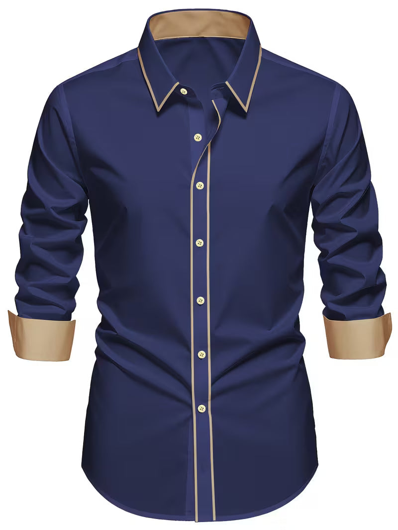 Daven – Swobodna Koszula Biznesowa o Dopasowanym Kroju