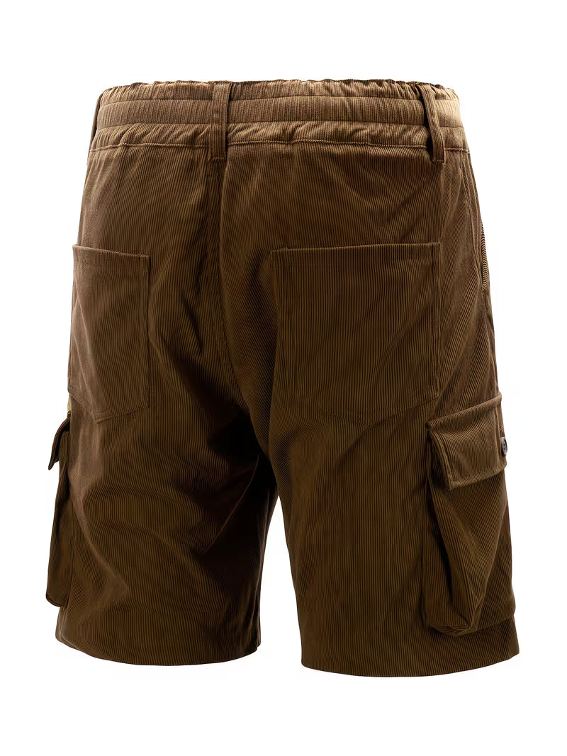 Jorit - Pantaloni Scurți ładunek Din Velur Cu Tesătură 3D