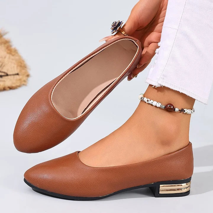 Kenzie - Leather Comfy Flat Loafers