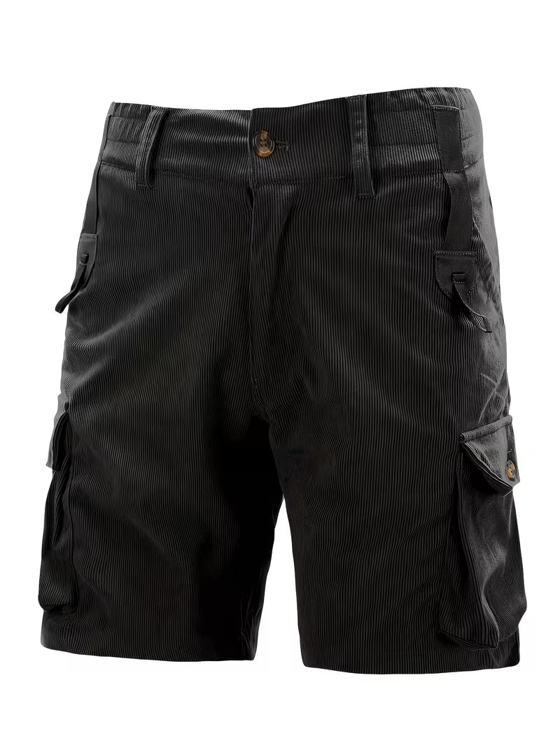 Jorit - Pantaloni Scurți ładunek Din Velur Cu Tesătură 3D