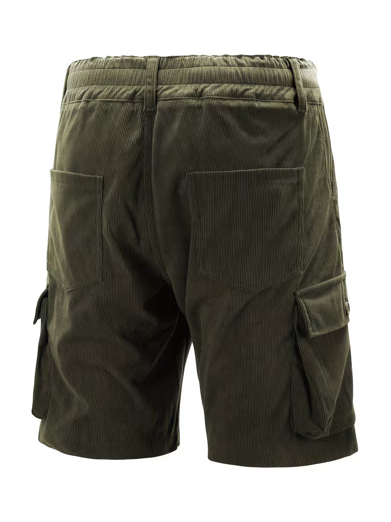 Jorit - Pantaloni Scurți ładunek Din Velur Cu Tesătură 3D