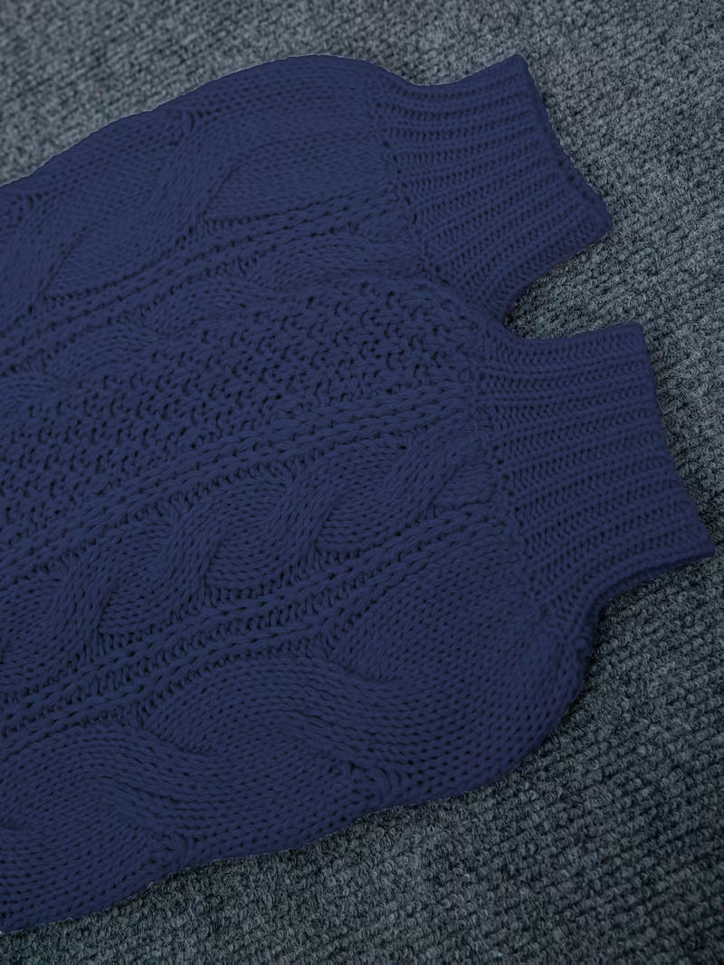 Elayra - Swobodny Luźny Sweter z Dzianiny