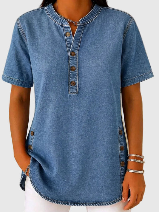 Julina – Luźna Bluzka Dżinsowa