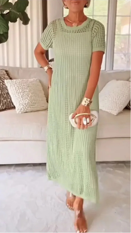 Jilena – Długa Sukienka Maxi z Wycięciami + Bezpłatna Sukienka Pod Spód