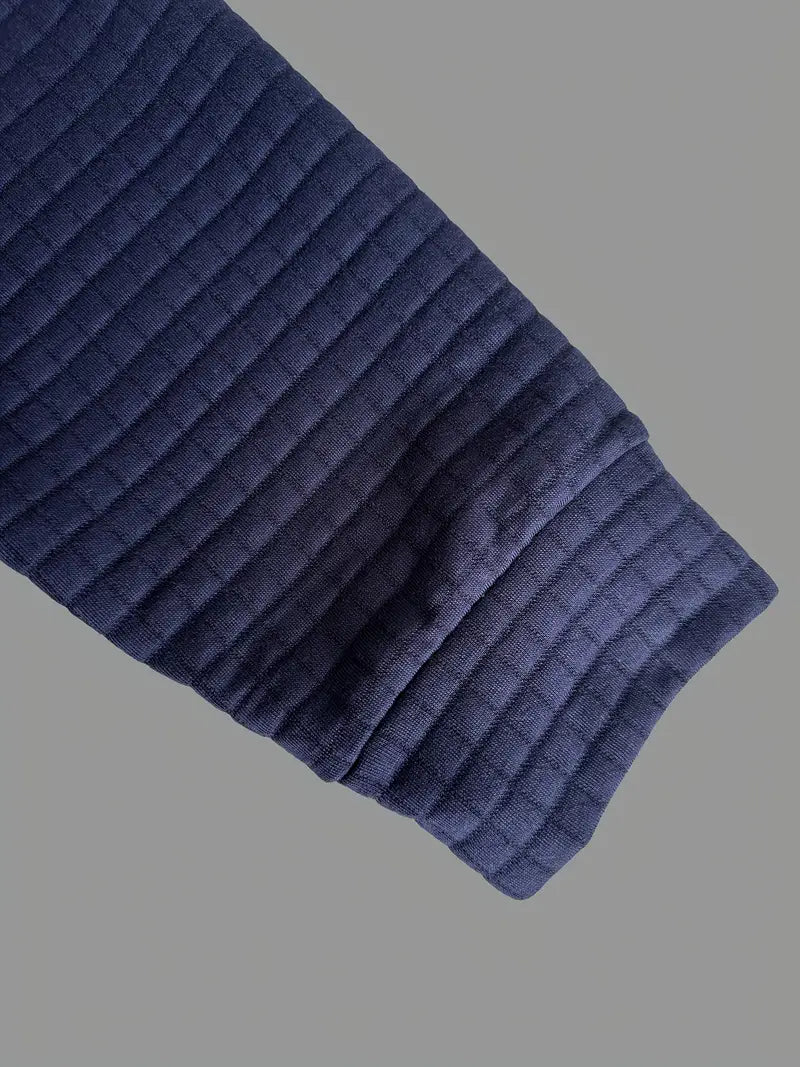 Ephraim – Koszulka polo z Teksturowaną Tkaniną i Kieszenią na Rękawie