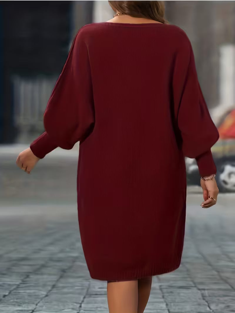 Enkeleida – Sukienka Zimowa z Geometrycznym Wzorem w Romby