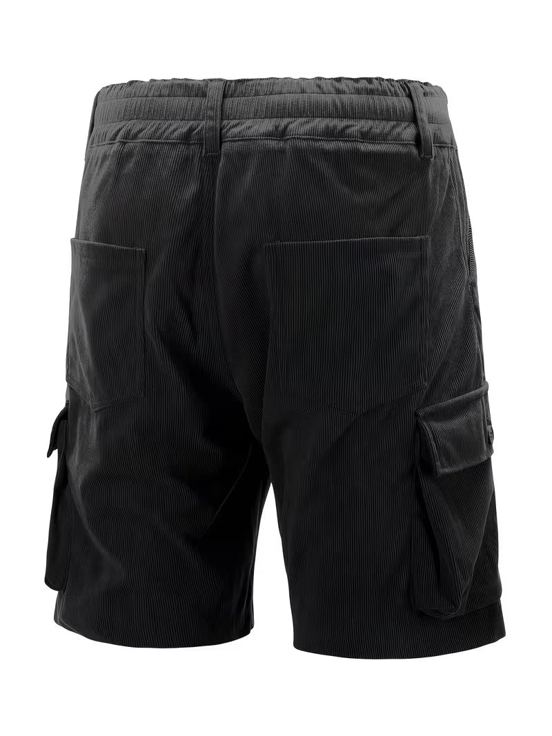 Jorit - Pantaloni Scurți ładunek Din Velur Cu Tesătură 3D