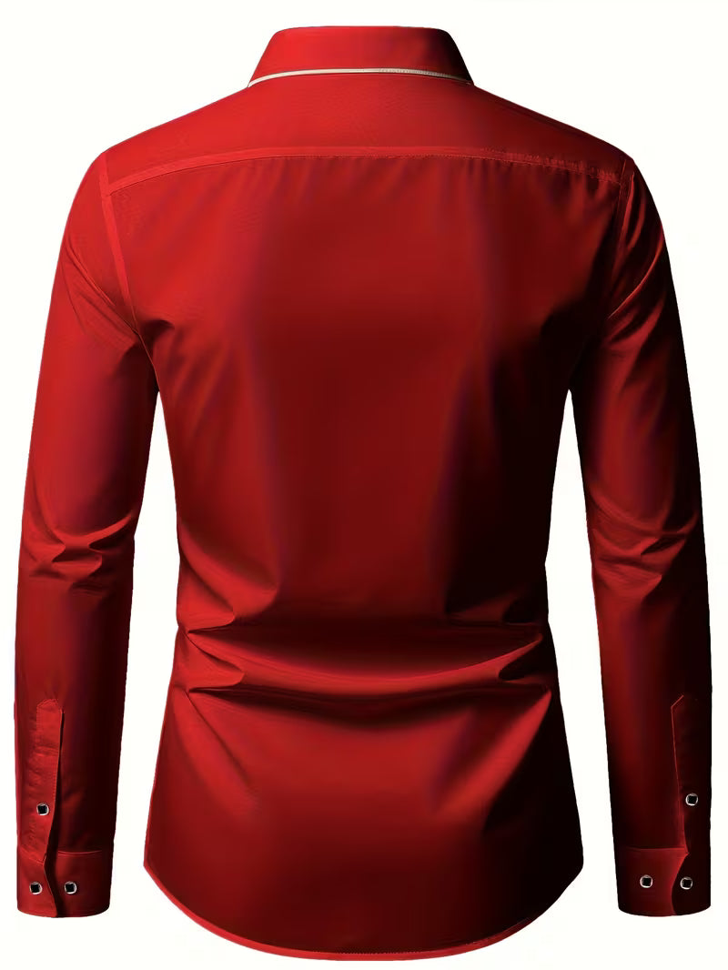 Daven – Swobodna Koszula Biznesowa o Dopasowanym Kroju