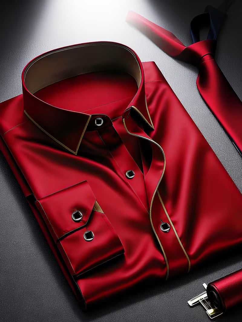 Daven – Swobodna Koszula Biznesowa o Dopasowanym Kroju