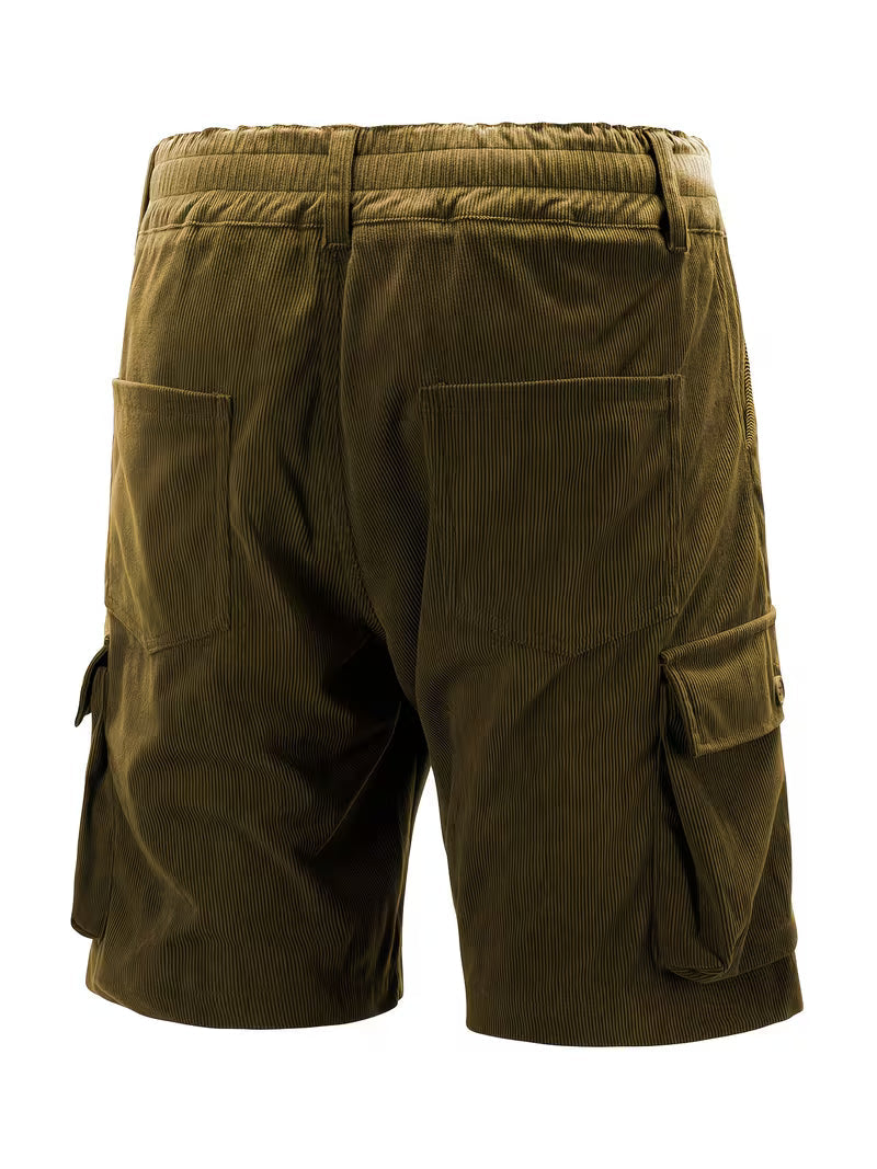 Jorit - Pantaloni Scurți ładunek Din Velur Cu Tesătură 3D