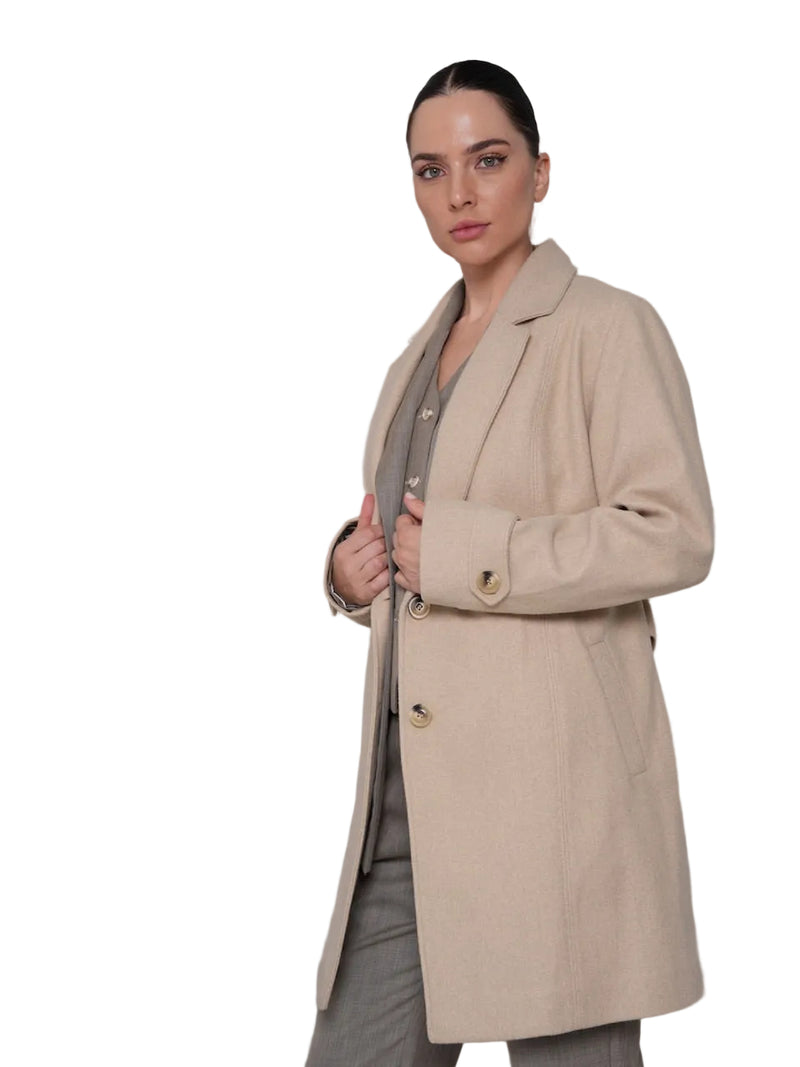 Iseult – Stylowy Płaszcz z Wiązanym Paskiem