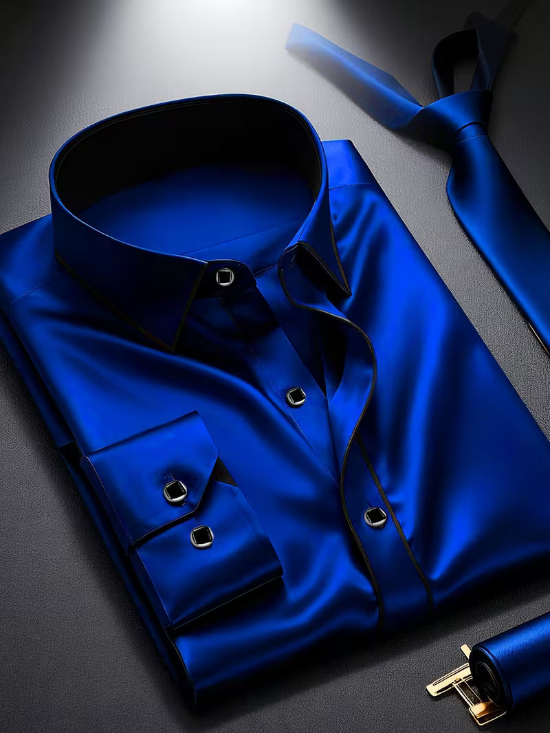 Daven – Swobodna Koszula Biznesowa o Dopasowanym Kroju