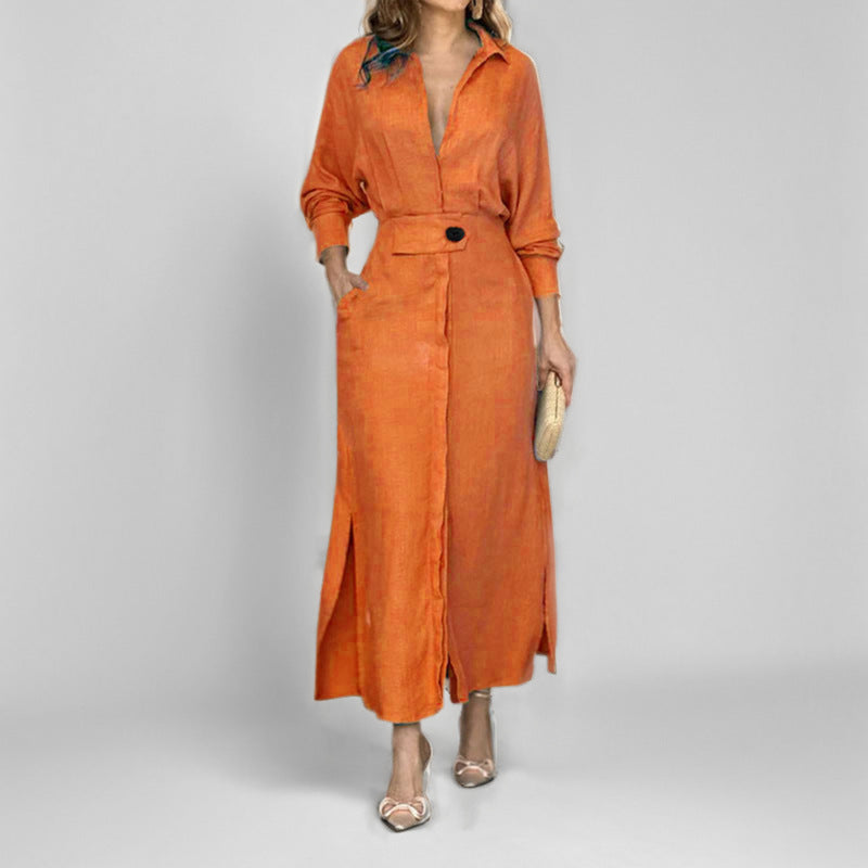 Binalee - Long Sleeved Midi Dress