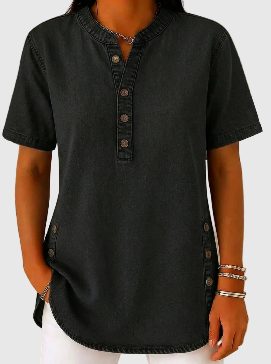 Julina – Luźna Bluzka Dżinsowa