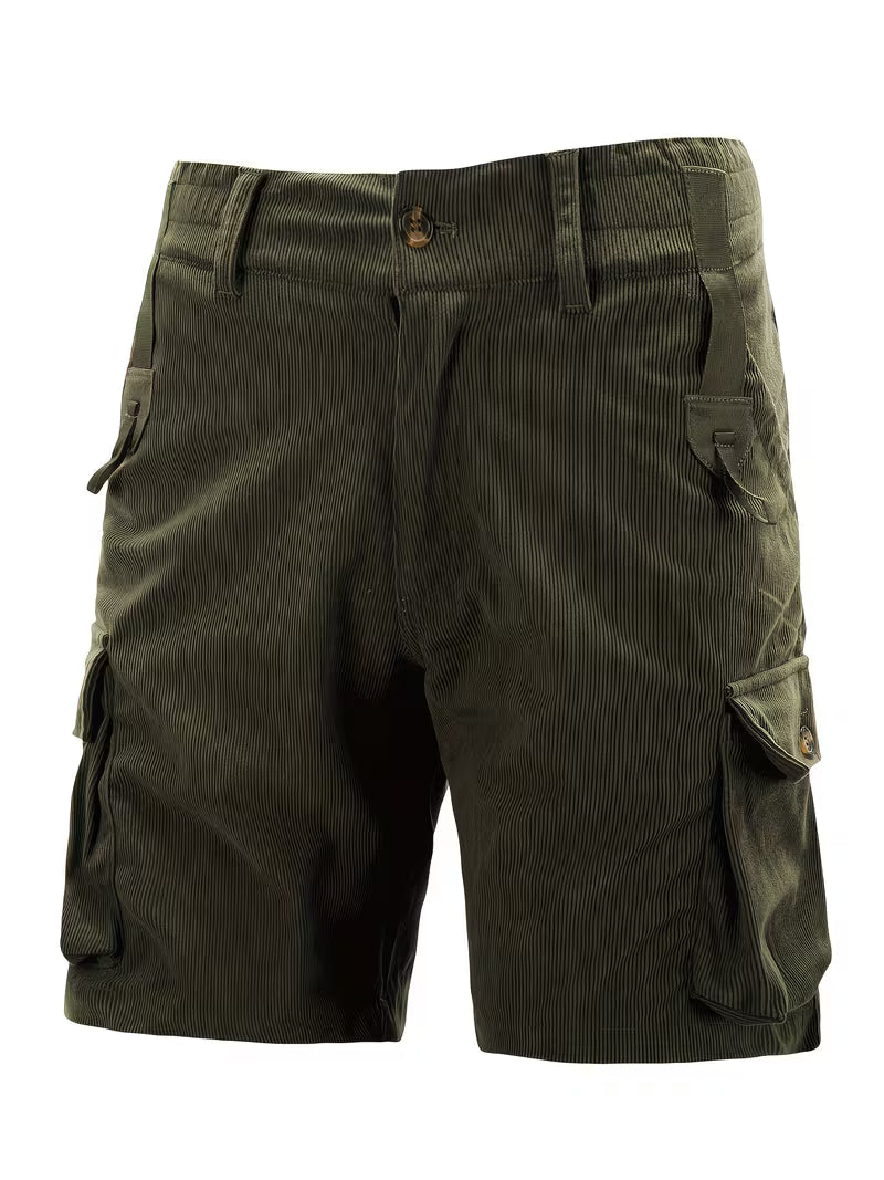 Jorit - Pantaloni Scurți ładunek Din Velur Cu Tesătură 3D