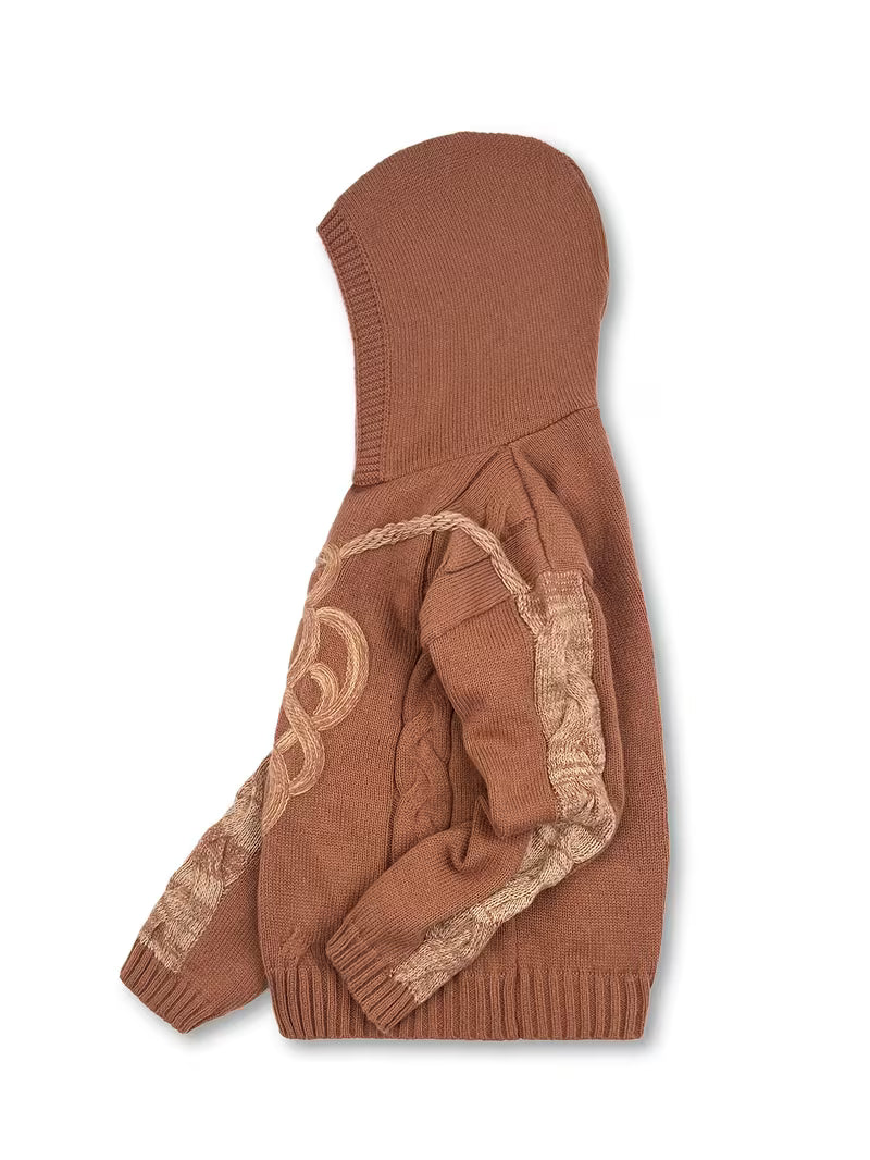 Cypriana – Elegancki Sweter z Kapturem