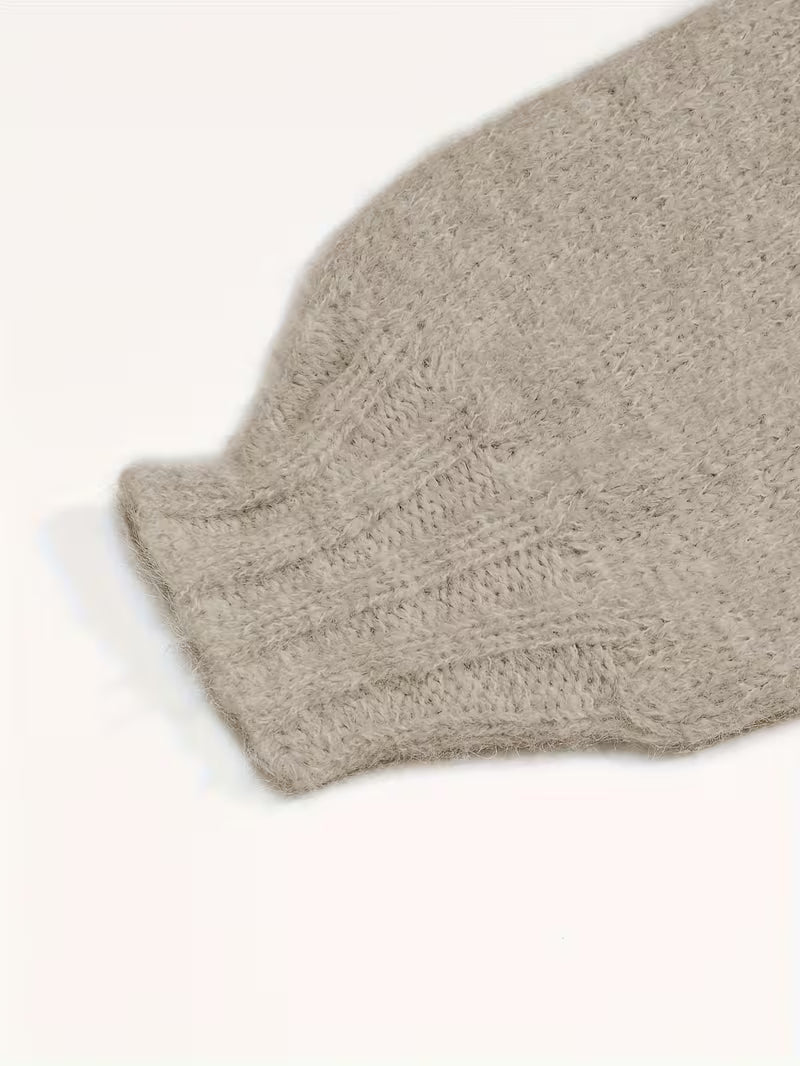 Dariya – Krótki i Miękki Sweter z Dzianiny