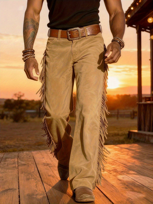 Altan – Swobodne Spodnie W Stylu Retro Z Frędzlami