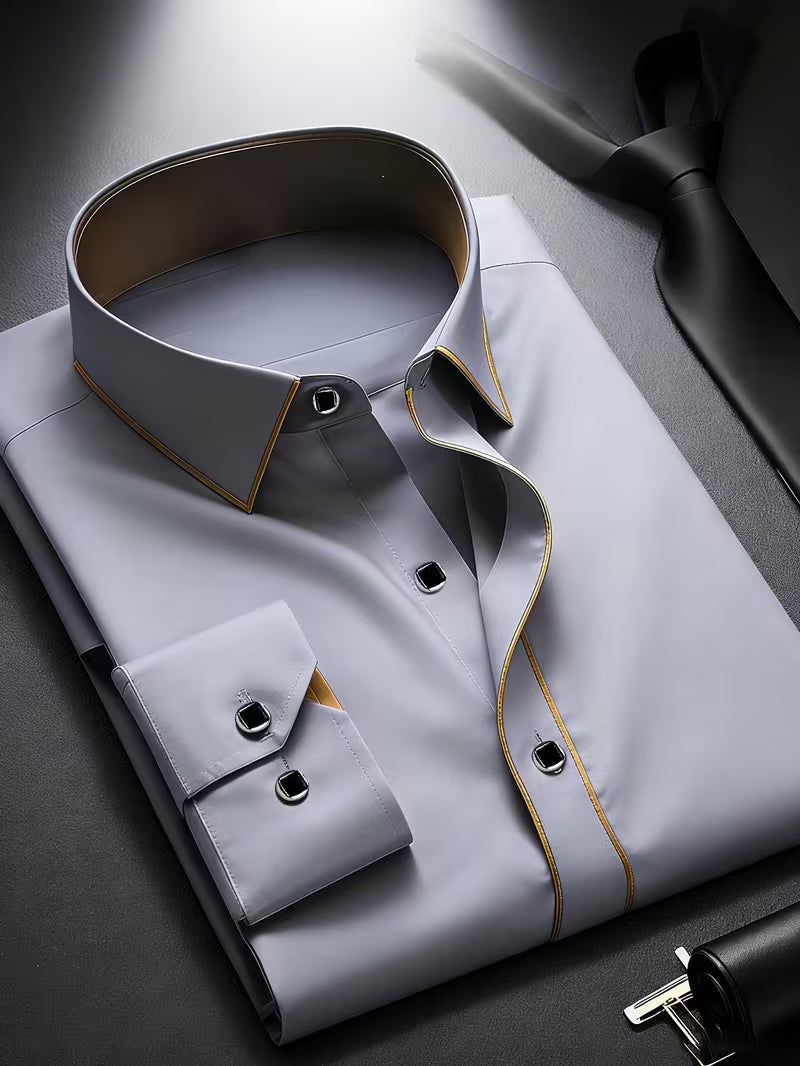 Daven – Swobodna Koszula Biznesowa o Dopasowanym Kroju