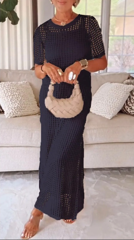 Jilena – Długa Sukienka Maxi z Wycięciami + Bezpłatna Sukienka Pod Spód