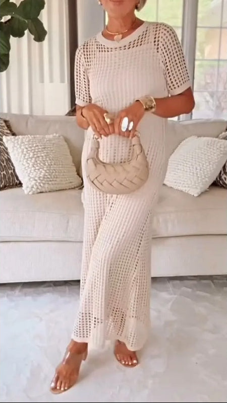 Jilena – Długa Sukienka Maxi z Wycięciami + Bezpłatna Sukienka Pod Spód