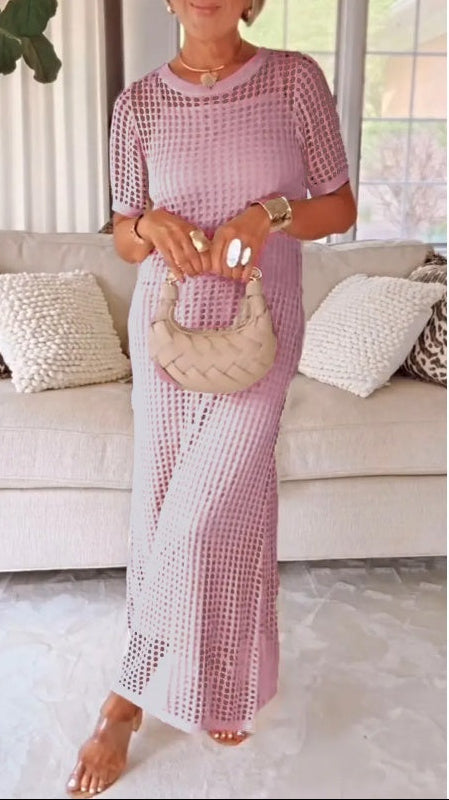 Jilena – Długa Sukienka Maxi z Wycięciami + Bezpłatna Sukienka Pod Spód